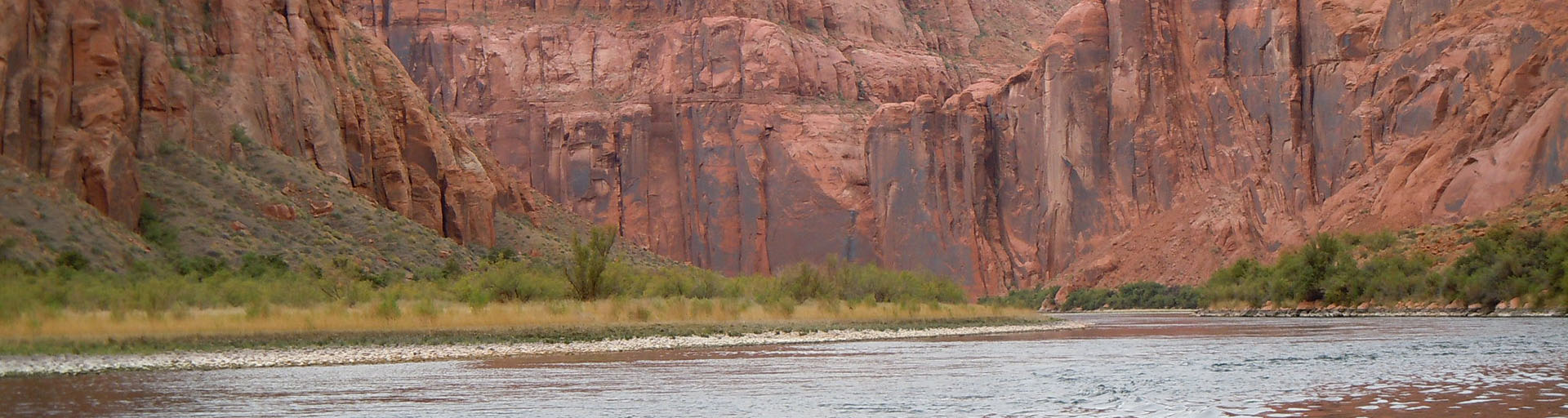 Colorado River at Lee;s Ferry, Arizona in the Grand Canyon.