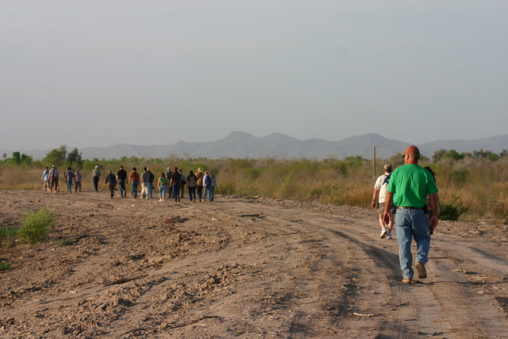 Participants on Yuma field trip.